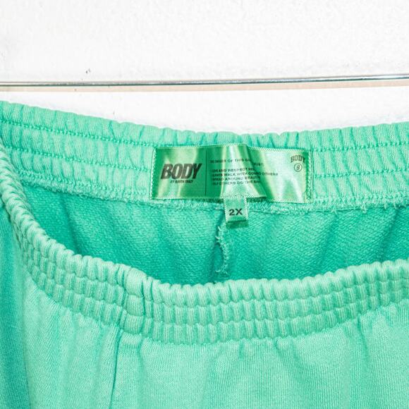 BODY by Raven Tracy Size 2X Backshot Sweatpants Green - Picture 3 of 10